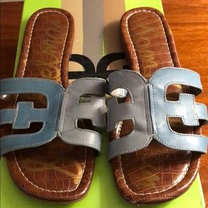 Sam Edelman blue slides